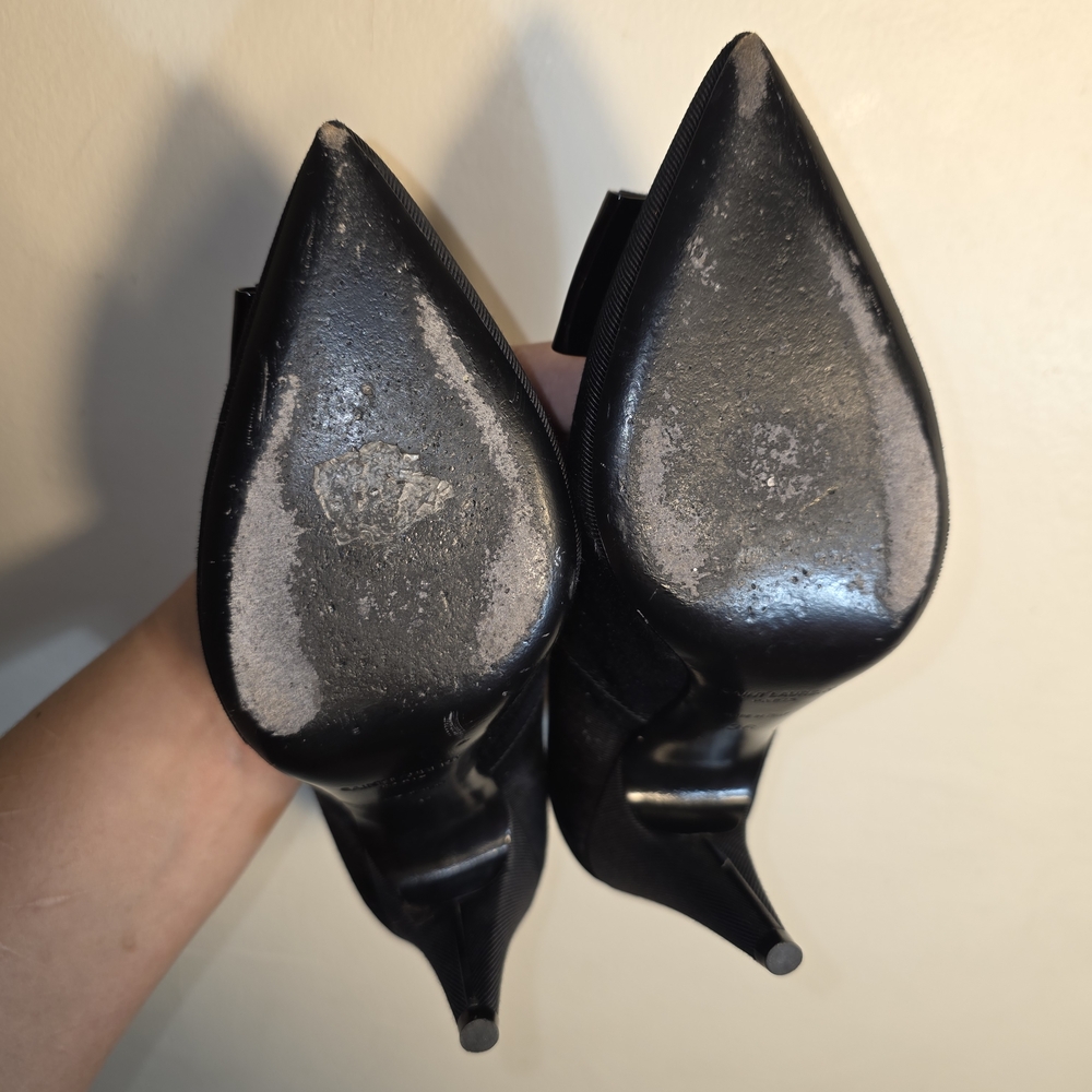 ☆Saint Laurent Black Anais Ribbon Heels with Bow Detail☆ - Picture 3 of 5